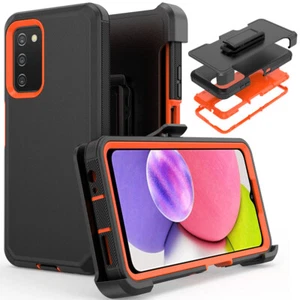 For Samsung Galaxy A02S A03S Case Heavy Duty Shockproof Cover+Belt Clip Holster - Picture 1 of 42