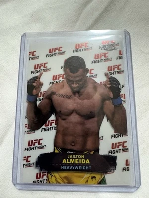 2024 Topps Chrome UFC Jailton Almeida Fight Night Refractor - Image 1 of 2