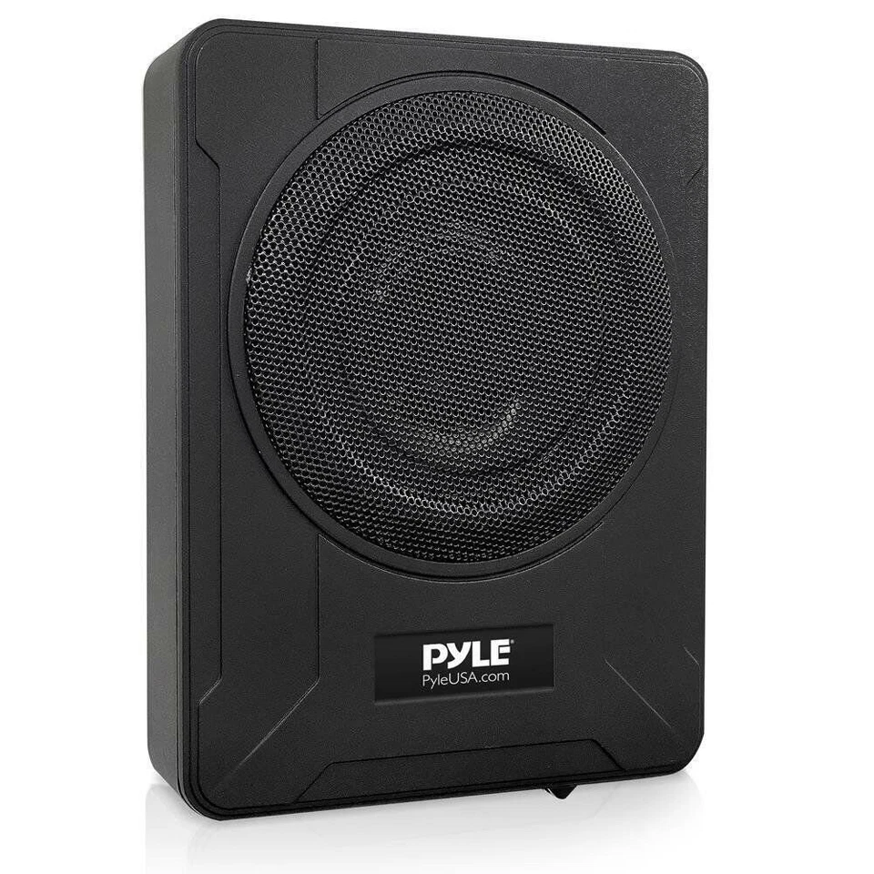 Pyle 8" 600W Low-Profile Active Single Voice Coil Car Audio Subwoofer System - Image 1 of 4