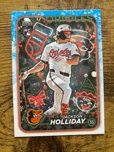 JACKSON HOLLIDAY 2024 TOPPS HOLIDAY ROOKIE CARD, BALTIMORE ORIOLES - Picture 1 of 1