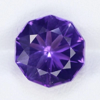 4.53 Ct Supreme Perfect Round 10.9 MM 100% Natural Purple Blue Bolivia Amethyst - Image 1 of 4