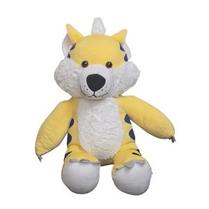 BAB Build A Bear Sabertooth Tiger Saber Tooth Yellow White 17" No Sound - Picture 1 of 11