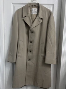 London Fog Herren Beige Canvas Trenchcoat Größe 44R - Bild 1 von 6