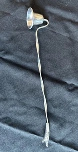 Vintage Silverplated Candle Snuffer Bell Ornate Handle Twisted 11 1/2” Signed - Picture 1 of 8