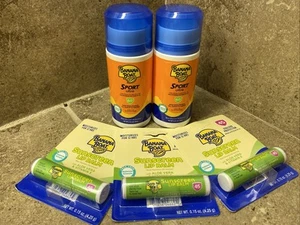 5er Pack Banana Boat Sport Ultra Sonnenschutz Roll-On 60 LSF & Lippenbalsam 45 - Bild 1 von 7