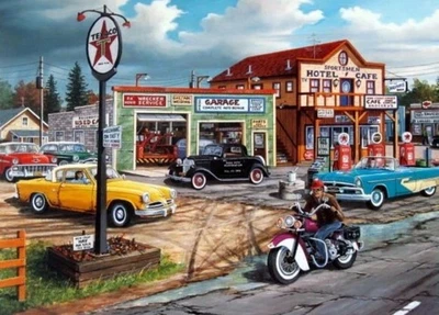 2011 SunsOut Jigsaw Puzzle CROSSROADS by Ken Zylla 1000pcs 19” x 30” NEW Sealed - Image 1 of 4