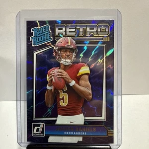 2024 Panini Donruss Football Rated Rookies Retro Jayden Daniels #11 RC - Picture 1 of 10