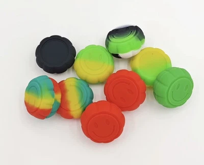 10- 6ml HAPPY Multi-Color Mixed Pack Of Silicone Wax Containers,Non-stick Oil - Image 1 of 4