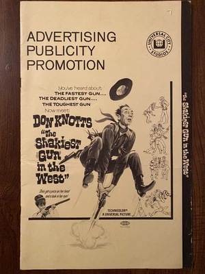 The Shakiest Gun In The West Vintage 1968 Advertising Publicity Promotion Book - Image 1 of 4