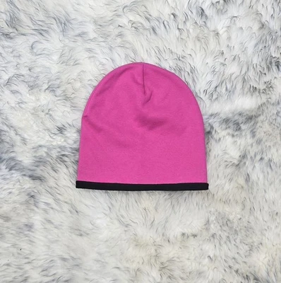 NUEVO SIN ETIQUETAS MAEVE BY ANTHROPOLOGIE JERSEY TEJIDO GORRO FORRO POLAR ROSA/NEGRO OS Foto 1 de 3