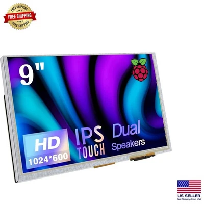 Portable 9 Inch 1024x600 Touch Screen Display for Raspberry Pi, Windows & Gaming - Image 1 of 4