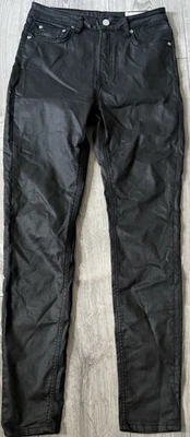 Pantalón negro All Saints para mujer Petrel Brodie recubierto de cuero sintético talla XS Foto 1 de 4