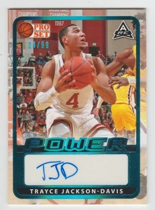 TRAYCE JACKSON-DAVIS 2022 Leaf Pro Set Power PLATINUM Autograph SP RC AUTO /99 - Picture 1 of 2