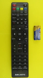 TELECOMANDO ORIGINALE per TV MAJESTIC SERIE "DVX" con batterie (vedi note) - Foto 1 di 1
