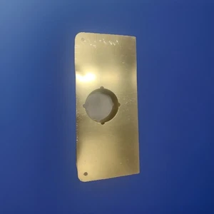 DOOR CHANNEL ONE HOLE 1-3/8" DOOR THICKNESS, 2-3/8" BACKSET, BRASS 19-160-4 - Picture 1 of 1