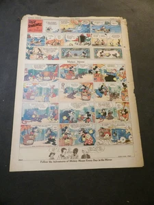 Mickey Mouse - Aug 21, 1932 - Tab-Size Sunday - 1st Year - Play Money(2) - Picture 1 of 2