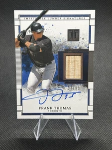 2025 Panini Impeccable FRANK THOMAS Game-Used Bat Relic Auto SP /99 - Picture 1 of 5