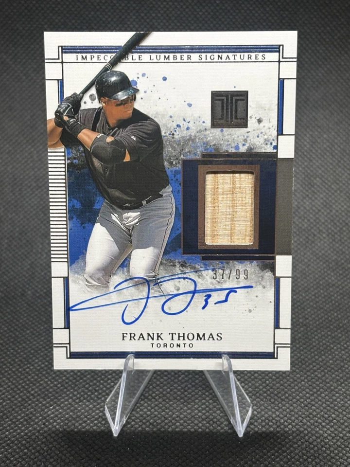 2025 Panini Impeccable FRANK THOMAS Game-Used Bat Relic Auto SP /99 - Image 1 of 4