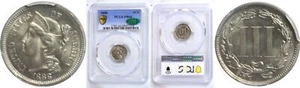 1888 3CN Nickel Three Cent Proof PCGS PR-66 CAC - Picture 1 of 3