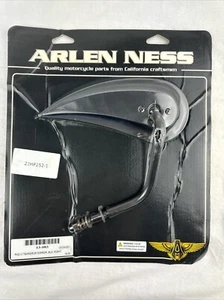 ARLEN NESS FOR HARLEY RIGHT HAND RAD III TEARDROP MIRRORS BLACK 13-083 - Picture 1 of 5