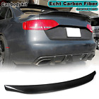 Carbon spoiler rear spoiler wing demolition edge lip for Audi A4 B8 limo 2009-12