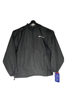 Champion Men's Stadium Packable Rain Jacket Size M Color Black - Picture 1 of 6