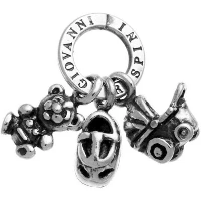 Charm Donna Giovanni Raspini Argento 925 Baby Tris Realizzato A Mano 10710 - Immagine 1 di 2