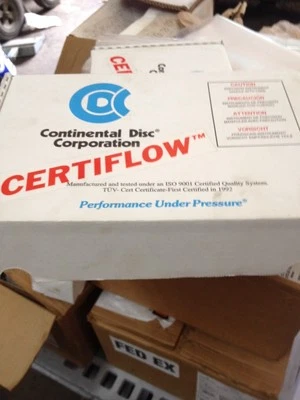 Continental Disc Corp 1-1/2"  316-316-Viton, MFG # 8132461A - Image 1 of 4