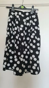 Canada Polka Dots Vintage Skirt with Pockets Size 38 Size M - Picture 1 of 3