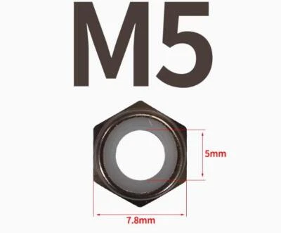 Tuercas de bloqueo de nailon para rueda de coche de radiocontrol de aluminio de aleación de nailon 4 piezas M5 escala 1/10 Foto 1 de 4