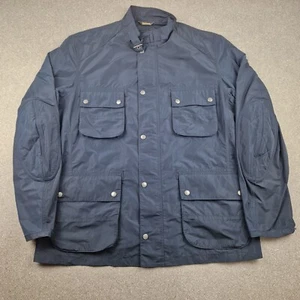 Barbour Jacke Herren Extra Large Blau Weir Utility Field Overcoat Biker Mod - Bild 1 von 12