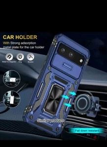 For Google Pixel 9 Pro XL 6.8 inch Case Sliding Lens Cover Shockproof Ringstand - Photo 1 sur 6