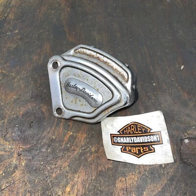 Harley chrome Twin Cam left front brake caliper trim cover cap Oem 026 - Image 1 of 4