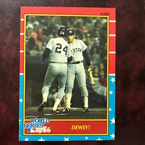 1987 Fleer GLOSSY Set DWIGHT EVANS 1986 WORLD SERIES #9 RED SOX METS ** MINT ** - Bild 1 von 1