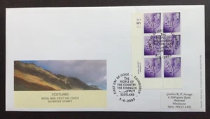 2005 6x42p Schottland Land Definitive Zylinderblock First Day Abdeckung, Edinburgh - Bild 1 von 2