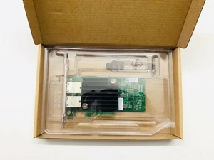 DELL Intel X550-T2 scheda di rete Ethernet PCIe 2 porte 10 GB 4V7G2 HWWN FKHKC US - Foto 1 di 4