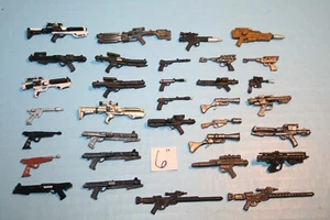 ARMAS MODERNAS DE STAR WARS/ACC. FIGURAS SERIE NEGRA 6" GRAN FORMA LISTADO MÚLTIPLE - Imagen 1 de 72