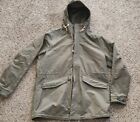 Vintage Abercrombie & Fitch Military Jacket Coat W/ Hood Mens Size L
