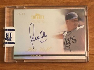 2012 Topps Tribute Autographs #AC Alex Cobb #'d 37/99 Rays