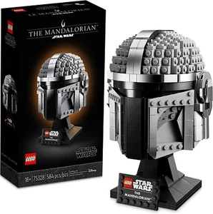 NEW! LEGO Star Wars The Mandalorian Helmet 75328 Building Set for Adults - Picture 1 of 6