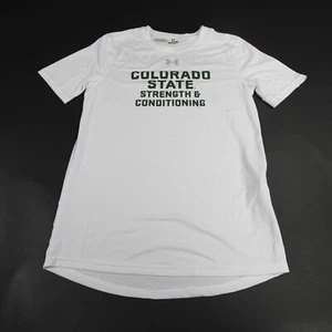 CSU Rams Under Armour Short Sleeve Shirt Men's White Used - Picture 1 of 1