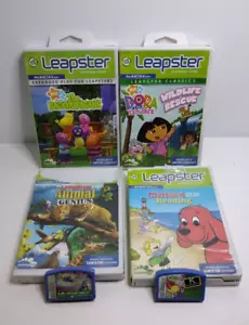 Lot of 6 LeapFrog Leapster Explorer Game Cartridges Clifford, Dora, Ratatouille - Picture 1 of 19