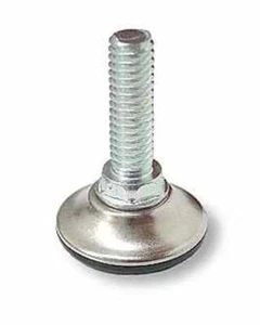 Verstellbarer Bodengleiter 5/16-18 - schwarz Nylon & Nickel Schale 1-1/2" - Bild 1 von 1