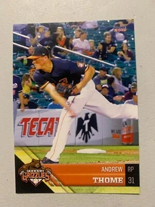 Andrew Thome 2018 Fresno Grizzles Team Card - Picture 1 of 1