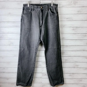 Wrangler Black Denim Pants Vintage - Picture 1 of 9