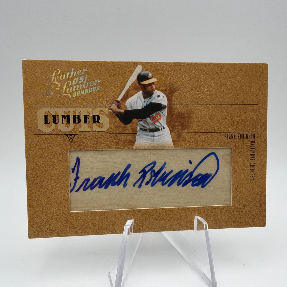 Donruss 2005 cuero y madera cortes de cuero Frank Robinson automático/13 Foto 1 de 2