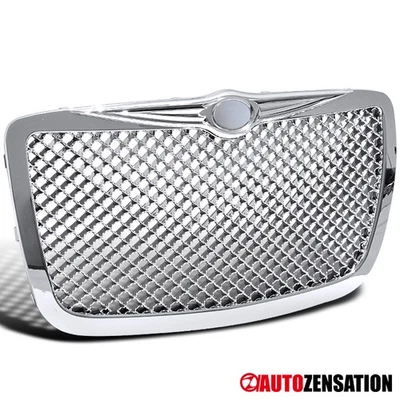 Fits 2005-2010 Chrysler 300 300C Chrome Front Hood Bumper Mesh Grill Grille Foto 1 de 4