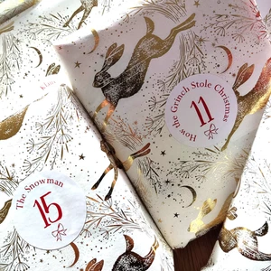 Advent Calendar Stickers 1–25 – 25 DIY Number Labels Christmas Countdown 45mm - Picture 1 of 23