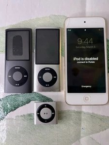 MIXED LOT 4 Apple iPod (A1574, (A1285)A1320)A1373 - Picture 1 of 5