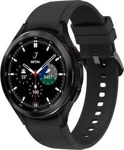 Samsung Galaxy Watch4 Classic 46mm Aluminiumgehäuse mit Sportarmband - Schwarz - Bild 1 von 4
